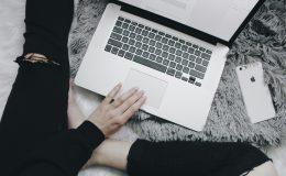 silver MacBook Pro